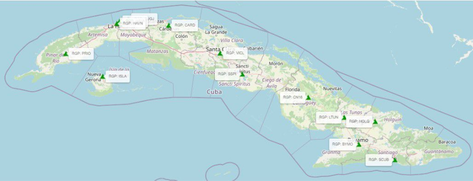 Gnss red geodedica cuba