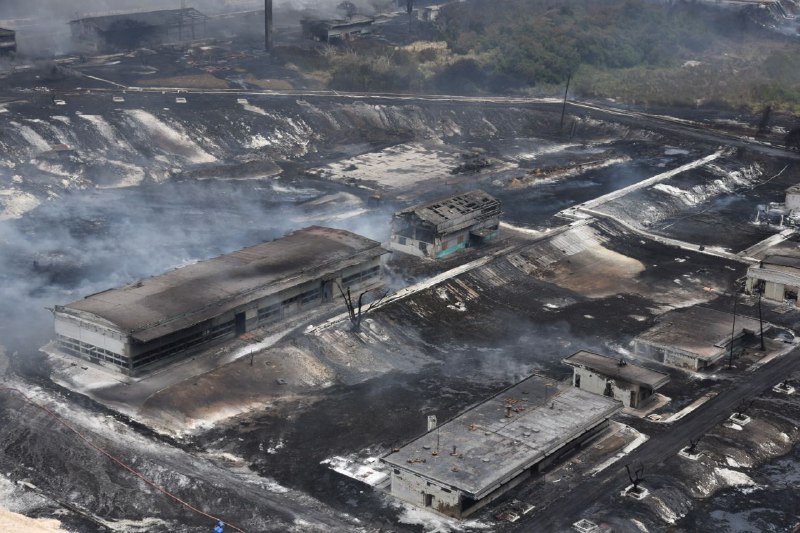 Agradece Díaz -Canel ayuda venezolana ante incendio en Matanzas /  Foto: Omara García Mederos  