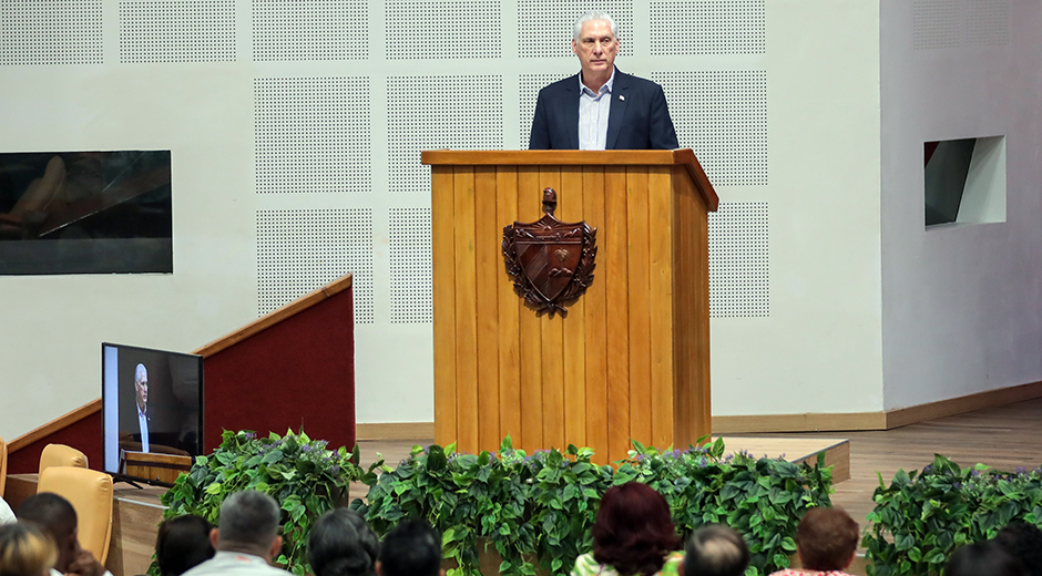 Miguel Díaz-Canel Bermúdez, primer secretario del Comité Central del Partido Comunista de Cuba y presidente de la República. Foto: Abel Padrón Padilla/ Cubadebate.