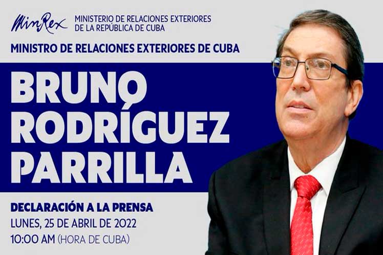 ministro de Relaciones Exteriores de Cuba, Bruno Rodríguez