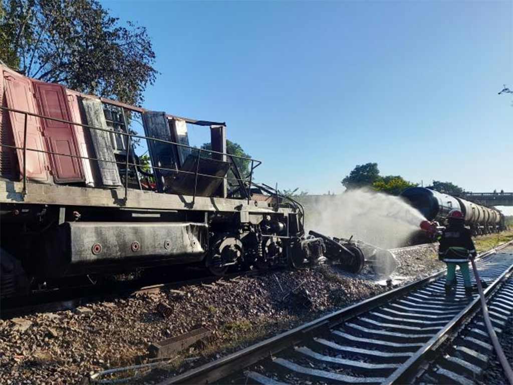 Choque de trenes en Sancti Spíritus