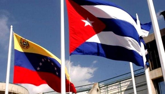 banderas de Cuba y Venezuela banderas de Cuba y Venezuela