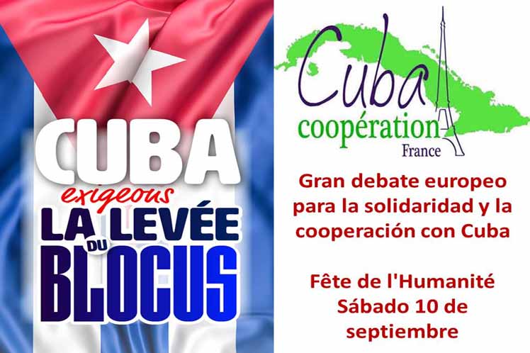 Foro en Francia contra el bloqueo a Cuba