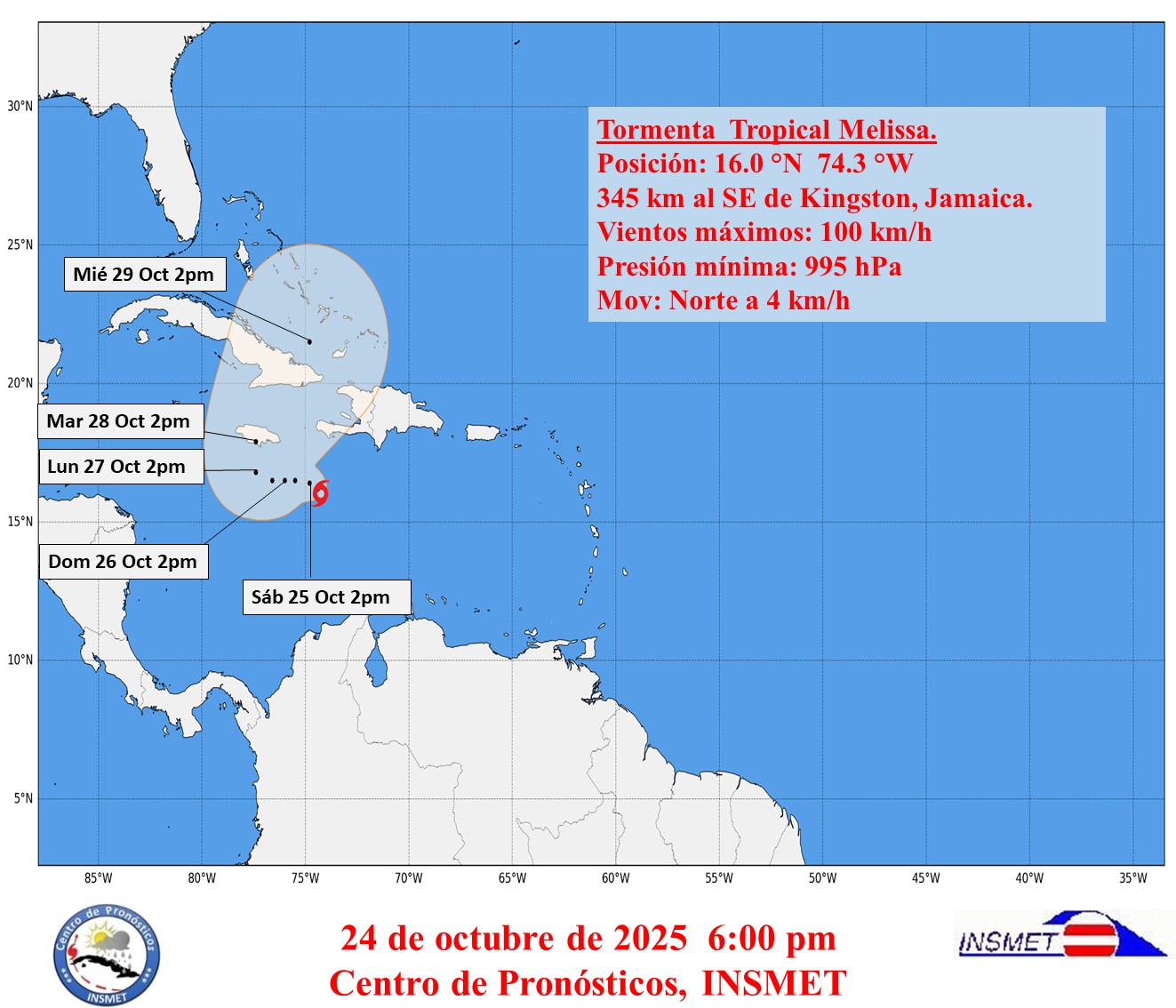 Tormenta tropical Melisa Tormenta tropical Melisa