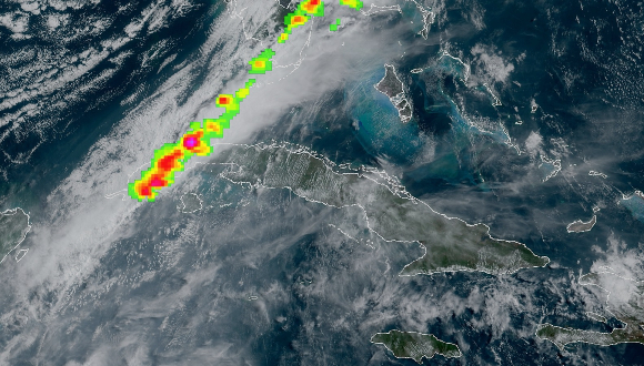 Imagen de satélite visible de Cuba