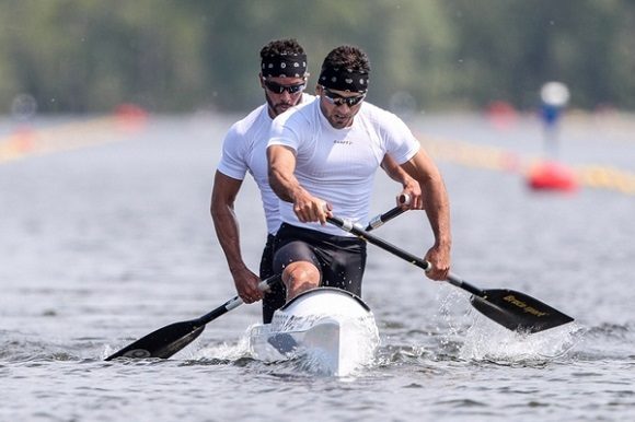 La dupla de Serguey Torres y Fernando Dayán Jorge. Foto: www.canoeicf.com.