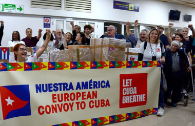 Recibe Cuba convoy solidario procedente de Europa