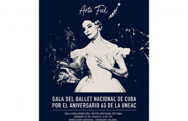 La Gala será el sábado 22 de agosto, a las 5:00 p.m., en la Sala Avellaneda del Teatro Nacional