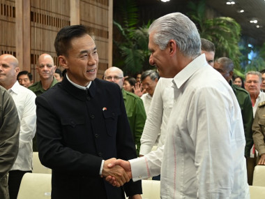 Presidente cubano encabeza celebración del PCCh