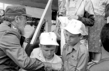 Llegada de primeros niños de Chernobil