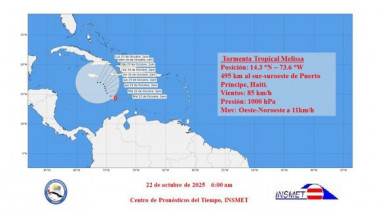 Aviso de Tormenta Tropical Melissa